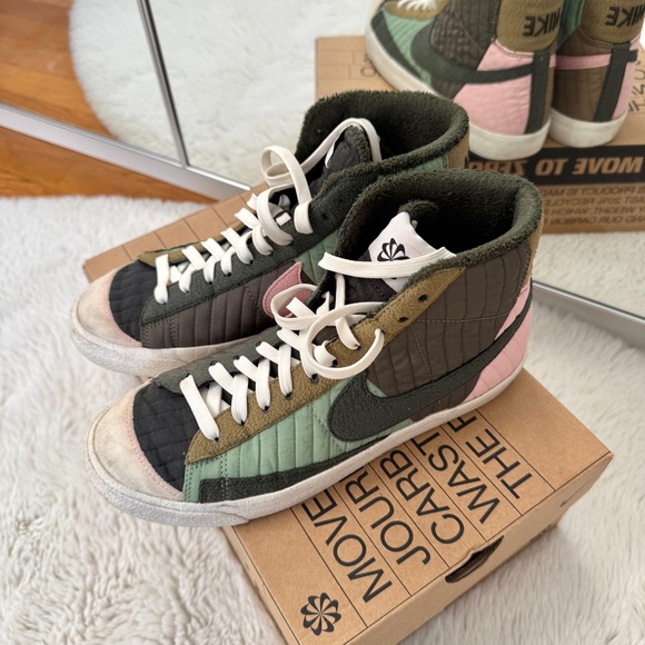 Nike Blazer Mid '77 Premium Toasty in Sequoia, Olive, and Brown Kelp | 8.5 / 7 - Picture 2 of 9